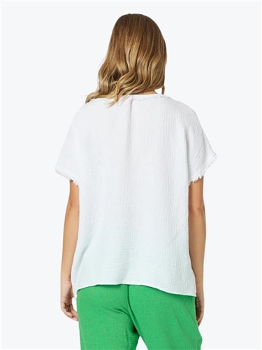 Threadz Byron Cotton V Neck Top 45970