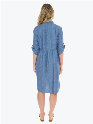 Jump Two Pocket Linen Dress