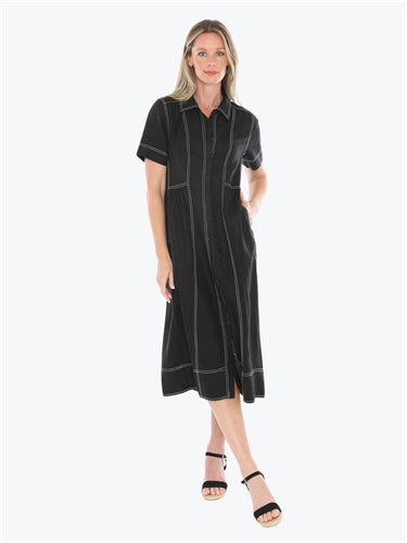 Jump Contrast Stitch Dress