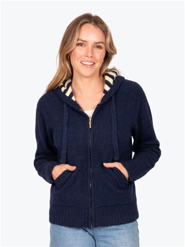 Fields Zip Stripe Hoodie FK5021