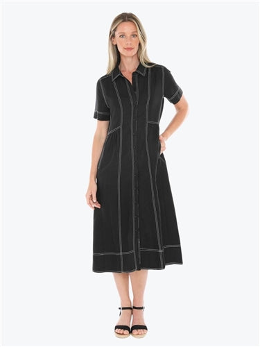Jump Contrast Stitch Dress