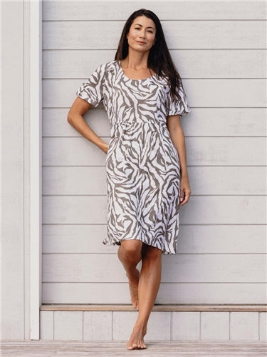 Jump Zebra Pattern Dress