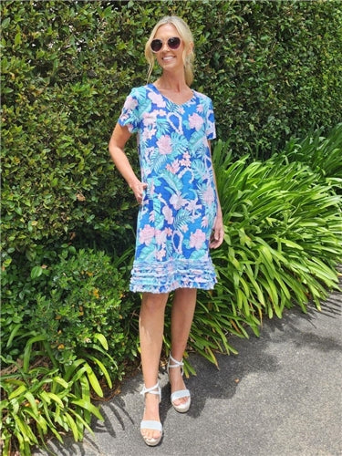 Gordon Smith Santa Monica Frilled Hem Dress 45654