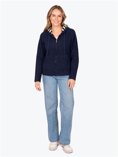Fields Zip Stripe Hoodie FK5021