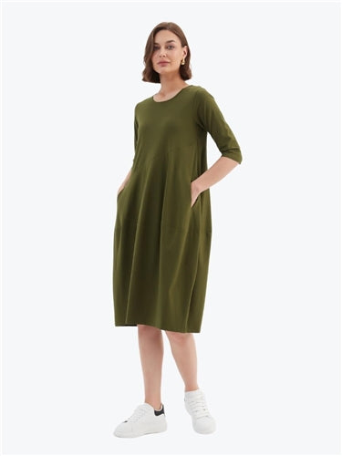Tirelli Diagonal Seam Dress