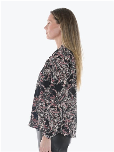 Jump Ditsy Paisley Ruffle Top