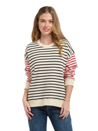 BASIC123 Aspen Stripe Sweater