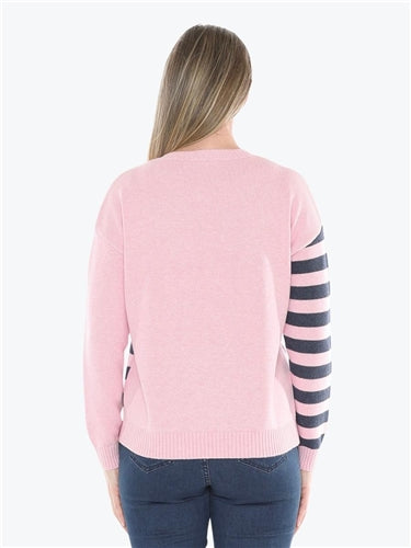 Jump Cable Striped Pullover