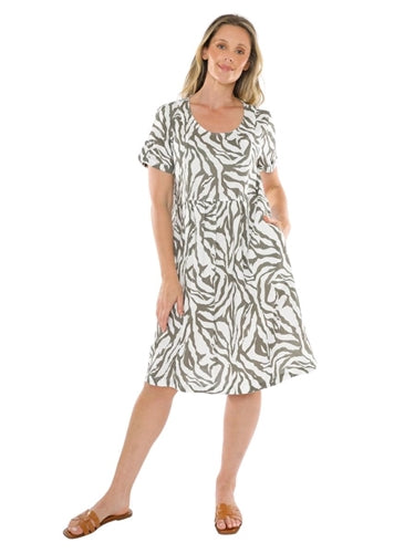Jump Zebra Pattern Dress