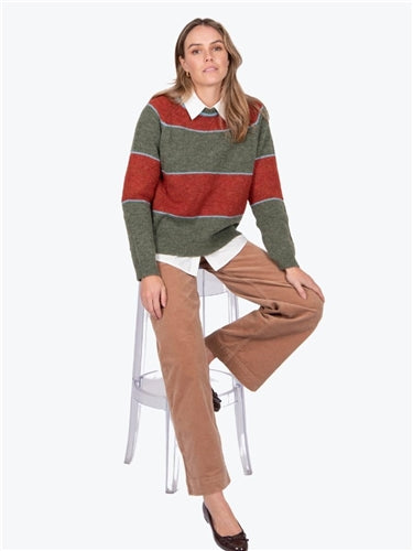 Fields Mohair Stripe Pullover FK5017