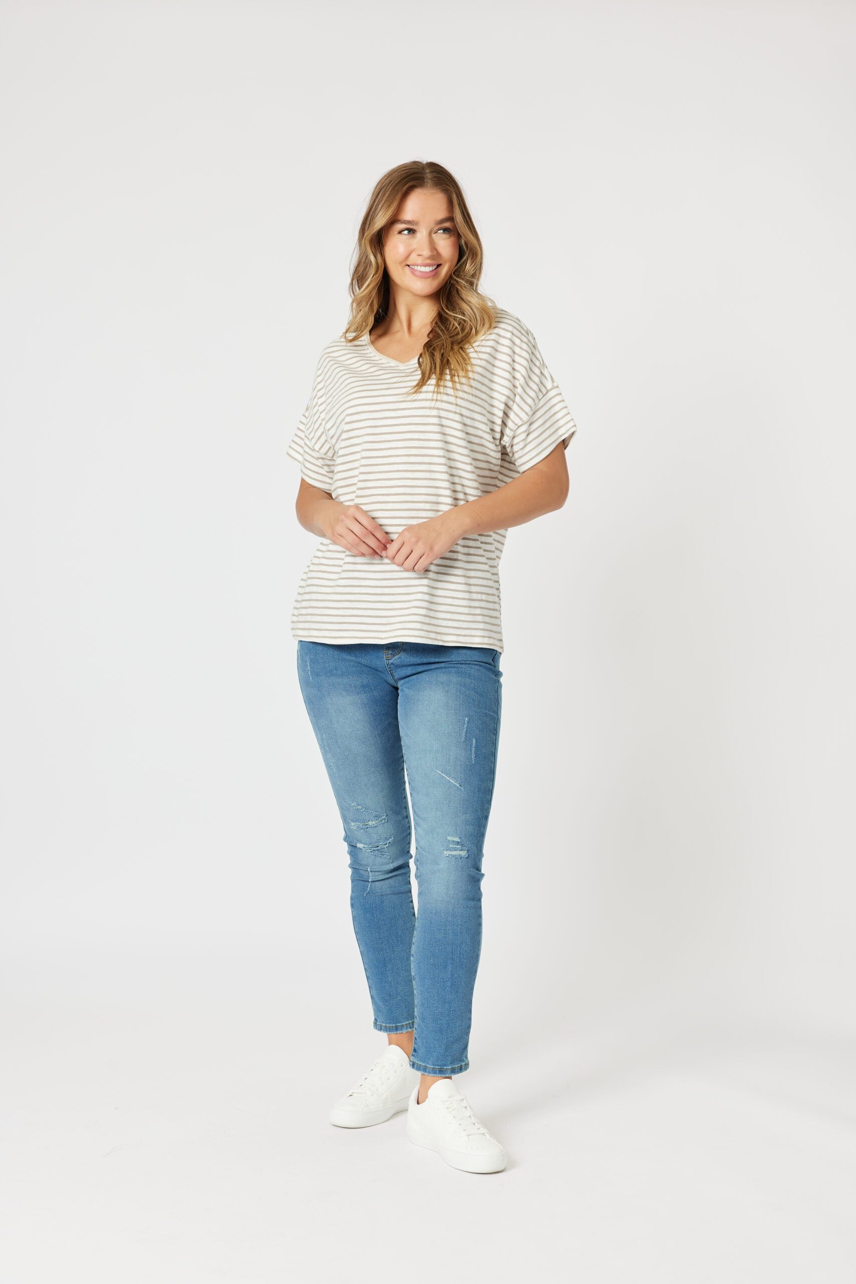 Threadz Tyla Stripe Tee 47873