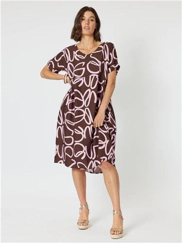 Clarity Koko Latte Dress 45843