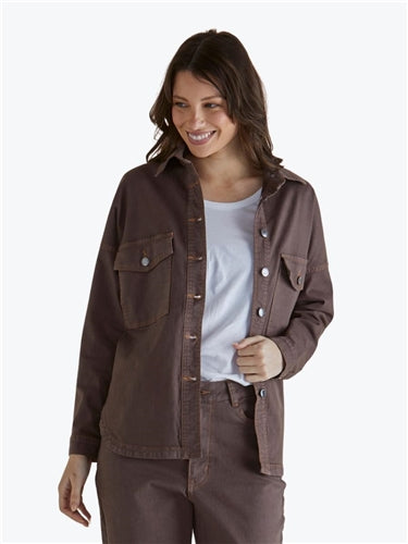 Betty Basics Cherry Denim Shirt BB8376