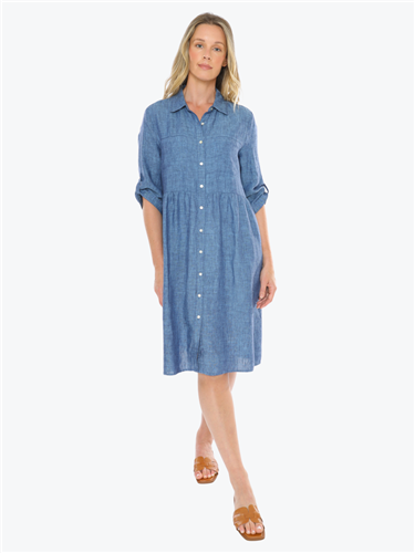 Jump Two Pocket Linen Dress