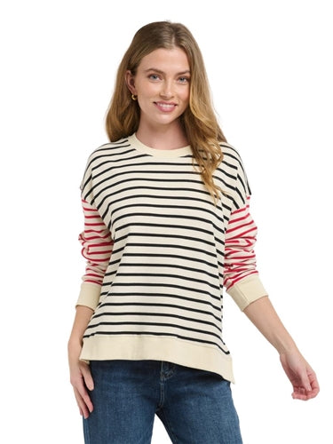 BASIC123 Aspen Stripe Sweater