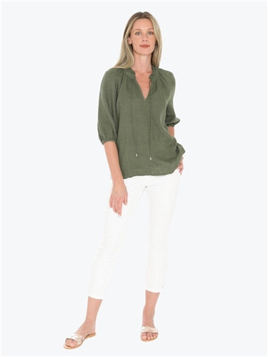 Jump Ruffle Neck Top