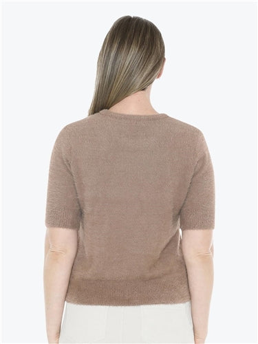 Jump Fluffy Short Sleeve Top