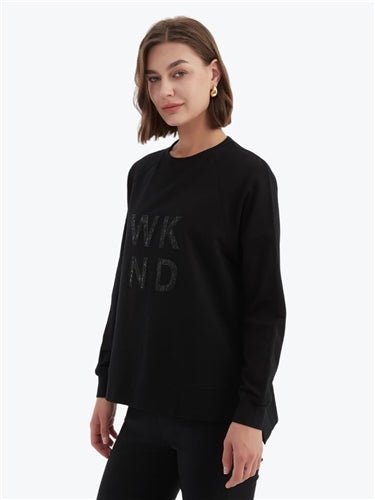 Tirelli Embossed Metallic WKND Sweat