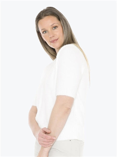 Jump Fluffy Short Sleeve Top