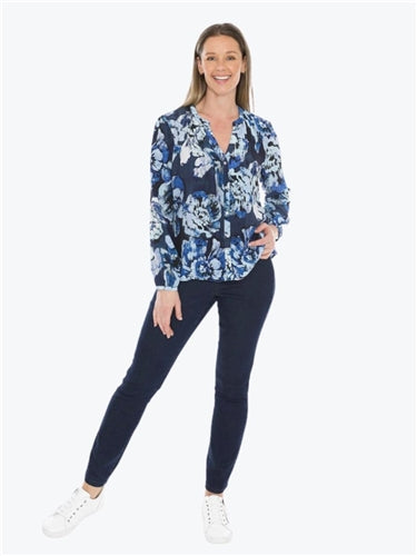 Jump Blue Bloom Top