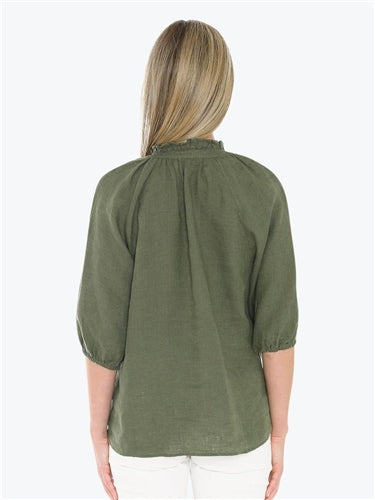 Jump Ruffle Neck Top