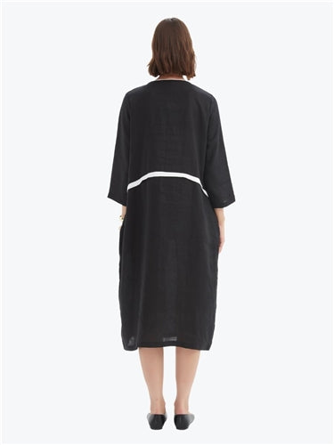 Tirelli Contrast Trim Ovoid Dress