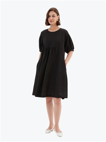 Tirelli Bishop Sleeve Shirring Dress