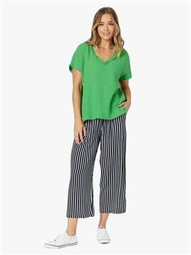 Threadz Byron Cotton V Neck Top 45970