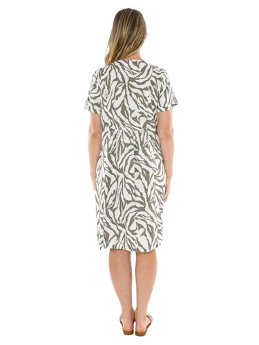 Jump Zebra Pattern Dress