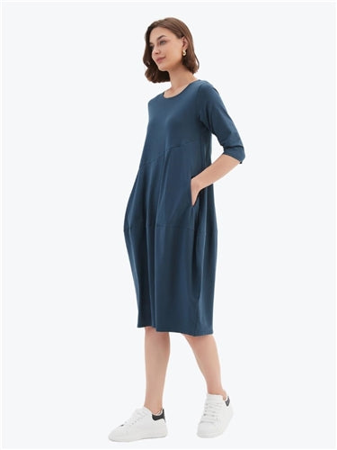 Tirelli Diagonal Seam Dress