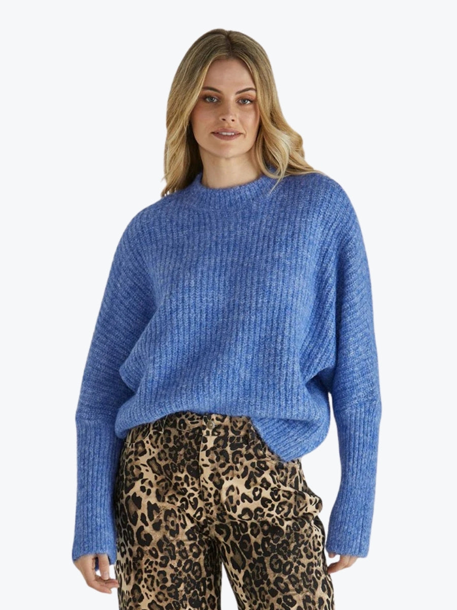 SASS Romee Knit in Blue Marle