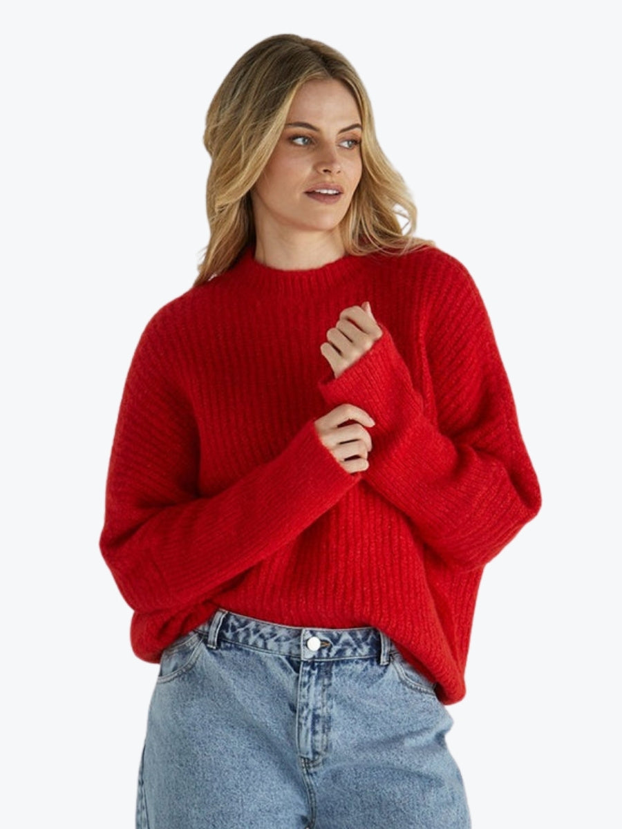 SASS Romee Knit in Poppy Red