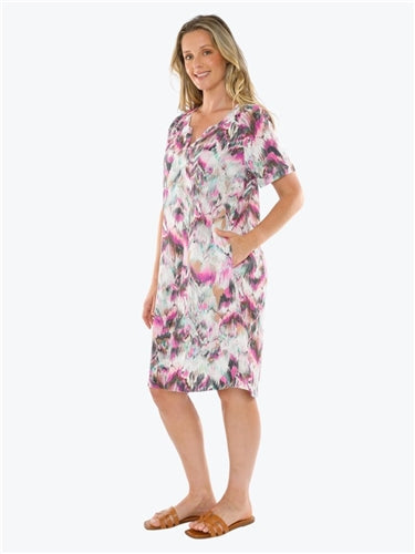 Jump Abstract Ikat Dress