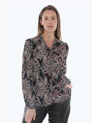 Jump Ditsy Paisley Ruffle Top