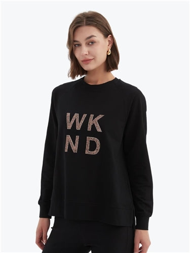 Tirelli Embossed Metallic WKND Sweat