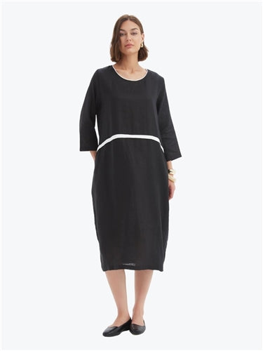 Tirelli Contrast Trim Ovoid Dress