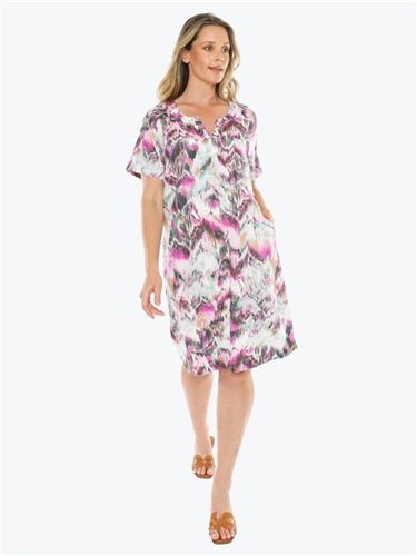 Jump Abstract Ikat Dress