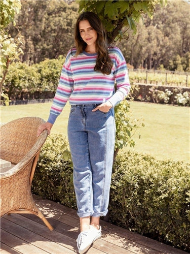 Jump Pastel Stripe Pullover