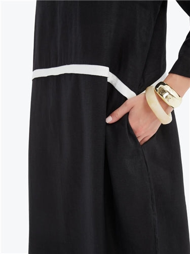 Tirelli Contrast Trim Ovoid Dress