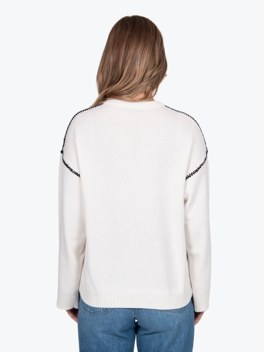 Bella Hand Stitch Trims Pullover FB5416