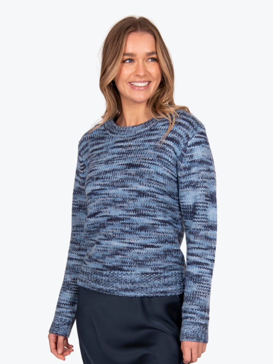 Bella Space Dye Pullover in Blackberry Dream