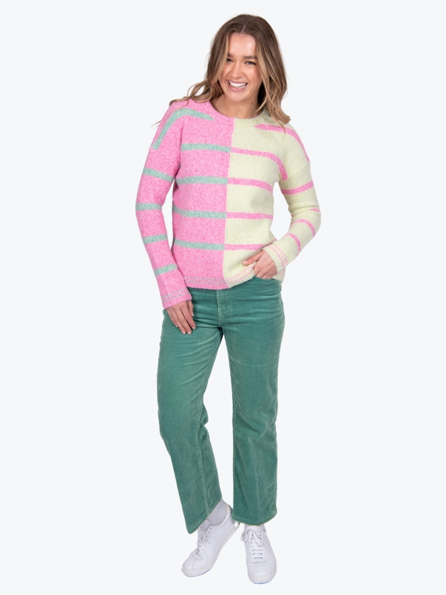 Bella Striped Colour Block Pullover FB5432