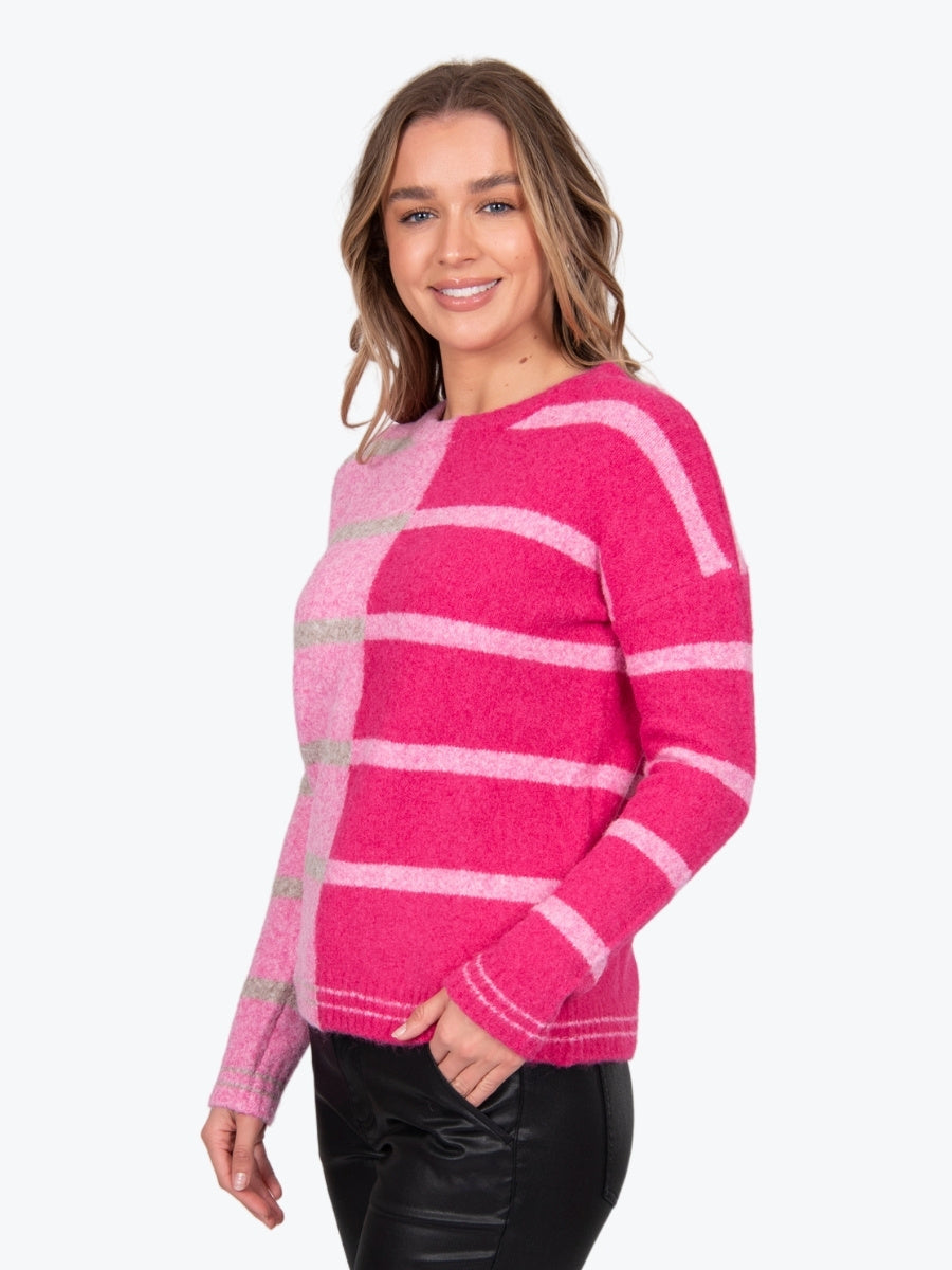 Bella Striped Colour Block Pullover FB5432