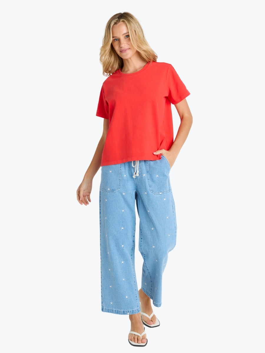 Betty Basics Base Tee | Red