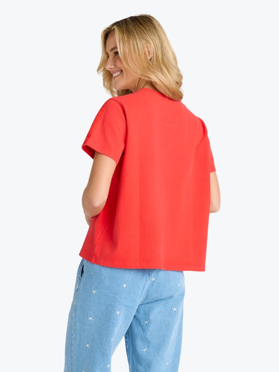 Betty Basics Base Tee | Red