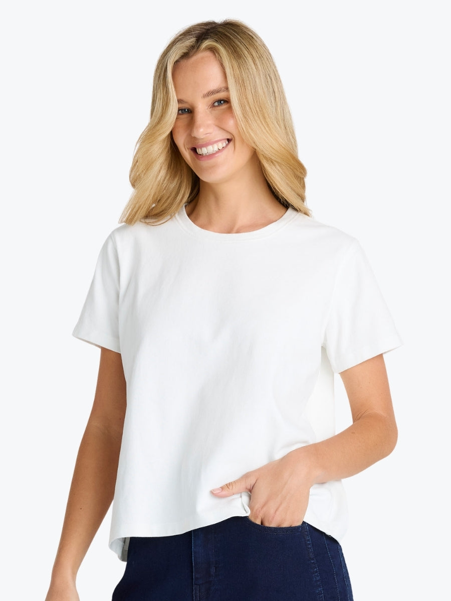 Betty Basics Base Tee | White