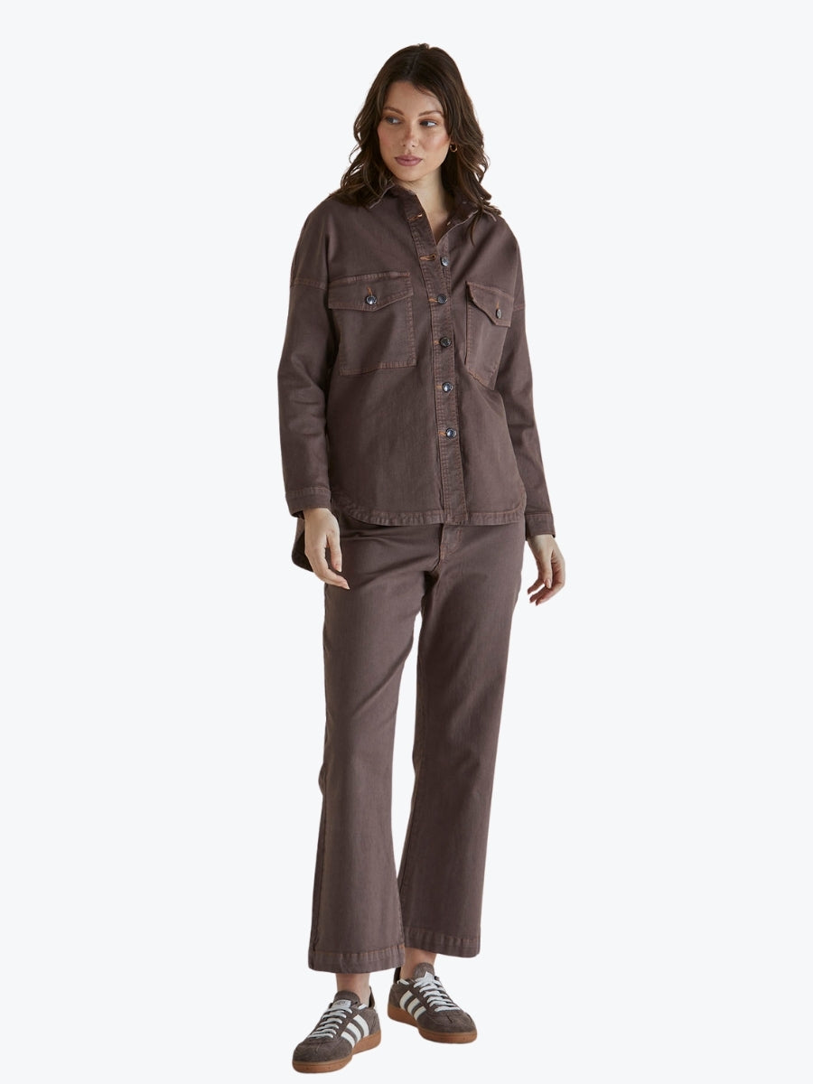 Betty Basics Cherry Denim Shirt BB8376