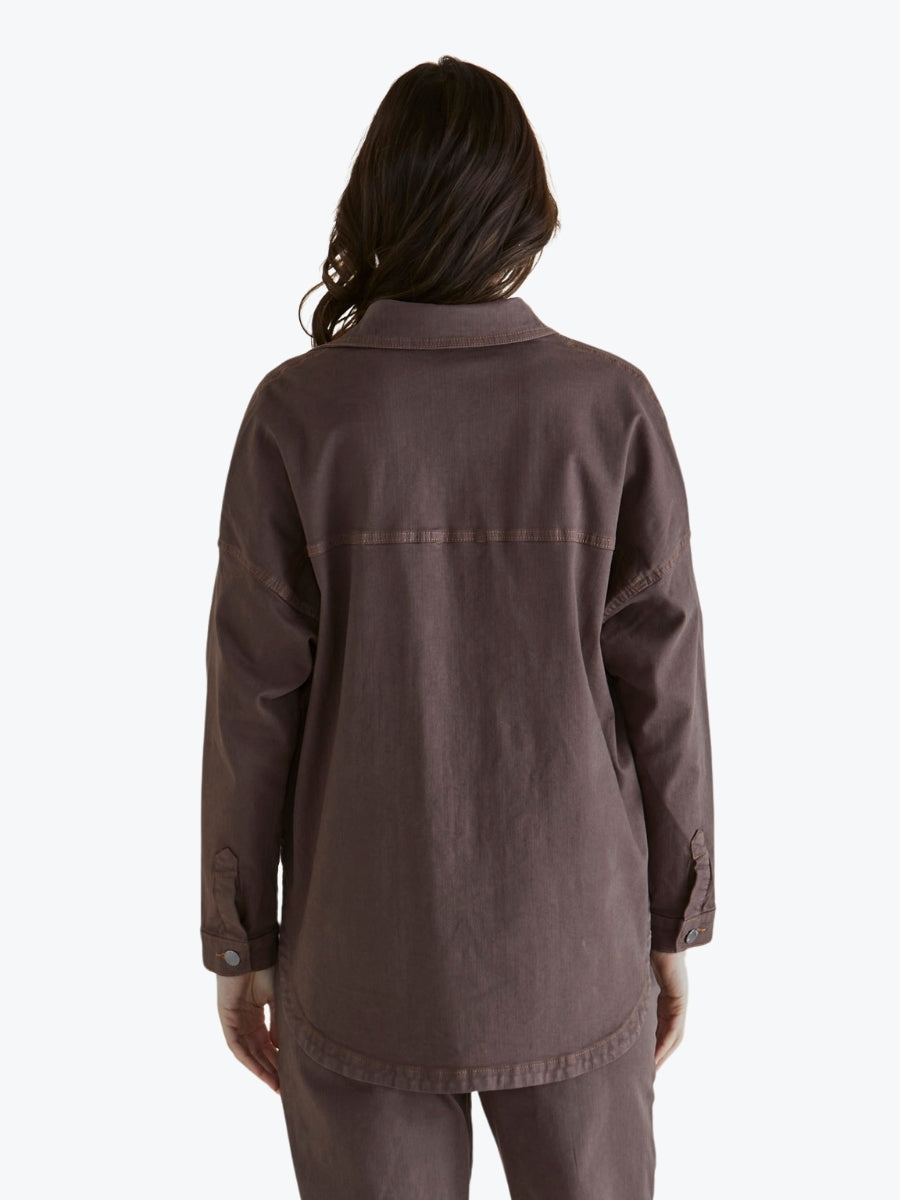 Betty Basics Cherry Denim Shirt BB8376