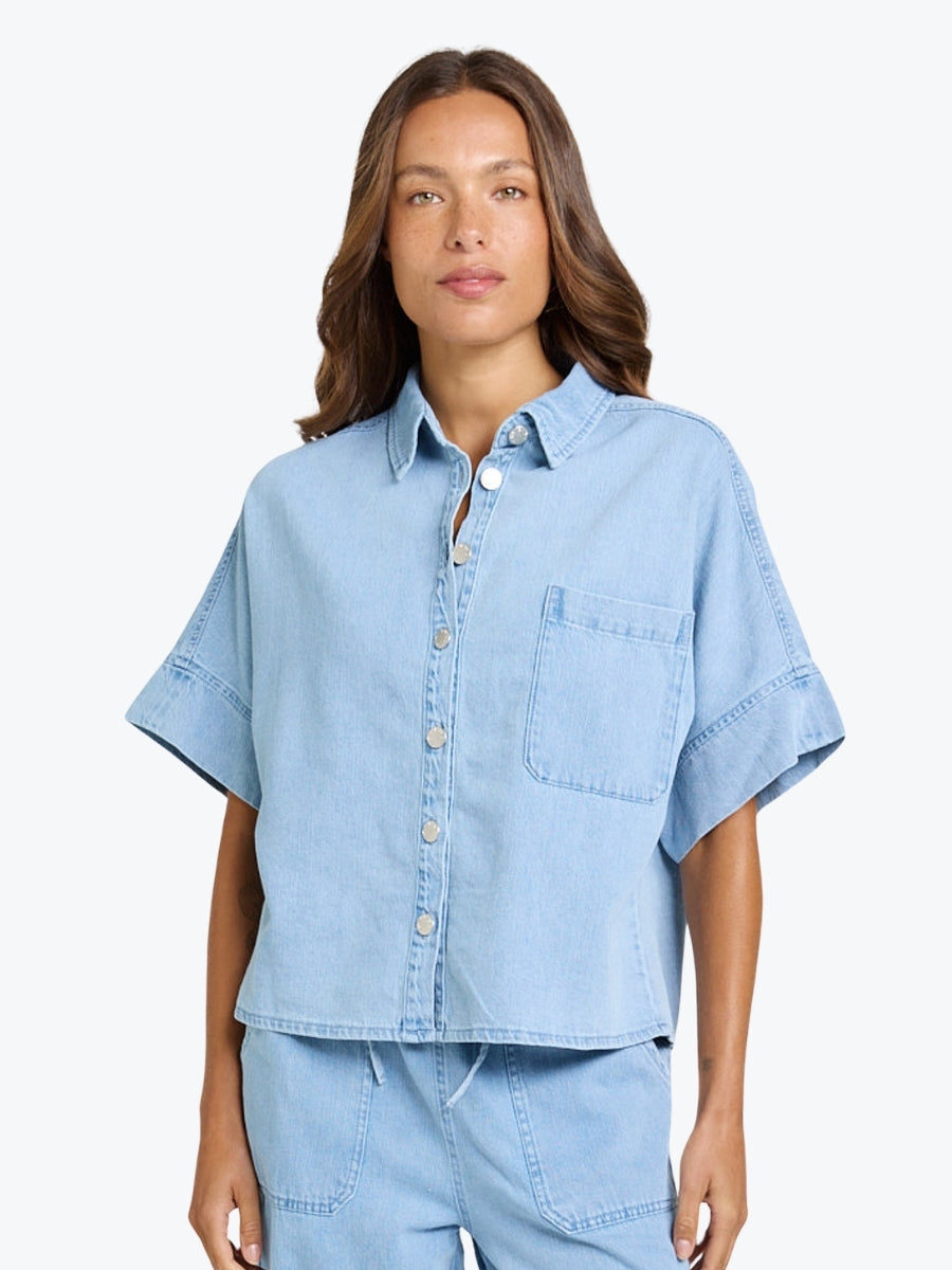 Betty Basics Dawn Denim Shirt | Medium Wash