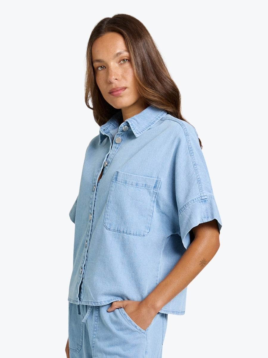 Betty Basics Dawn Denim Shirt | Medium Wash